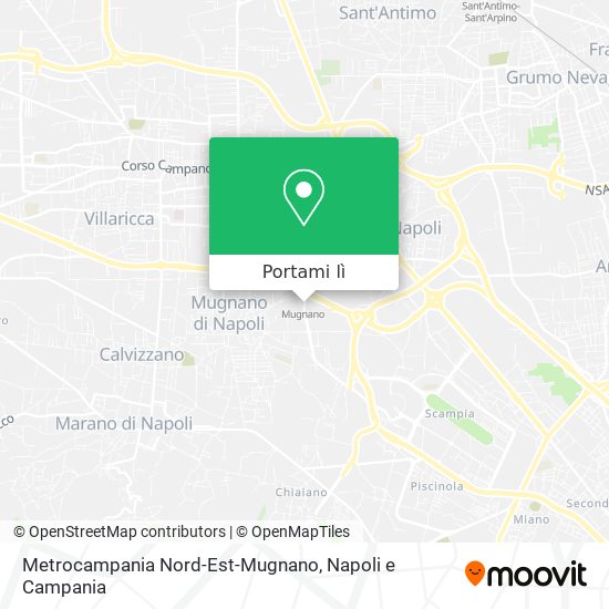 Mappa Metrocampania Nord-Est-Mugnano
