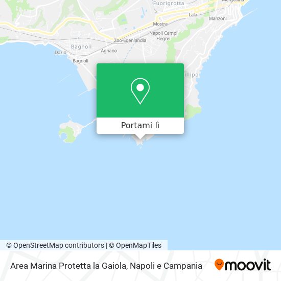 Mappa Area Marina Protetta la Gaiola