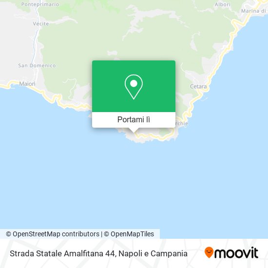 Mappa Strada Statale Amalfitana  44