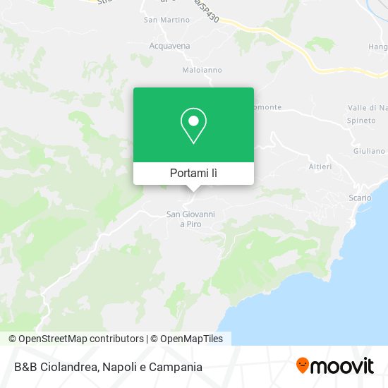 Mappa B&B Ciolandrea