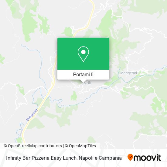 Mappa Infinity Bar Pizzeria Easy Lunch