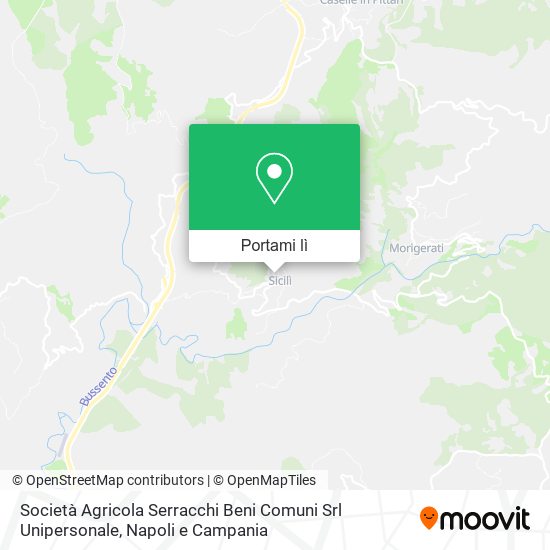 Mappa Società Agricola Serracchi Beni Comuni Srl Unipersonale
