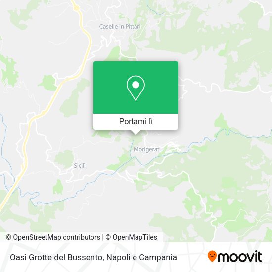 Mappa Oasi Grotte del Bussento