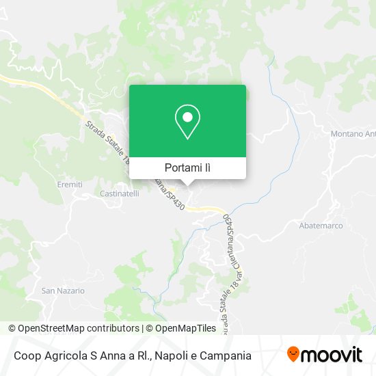 Mappa Coop Agricola S Anna a Rl.