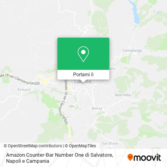 Mappa Amazon Counter-Bar Number One di Salvatore