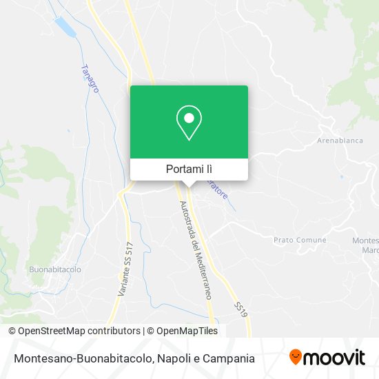 Mappa Montesano-Buonabitacolo