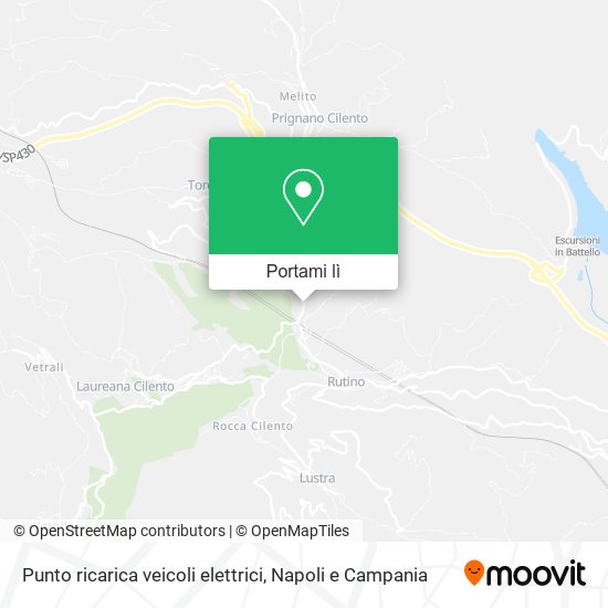 Mappa Punto ricarica veicoli elettrici