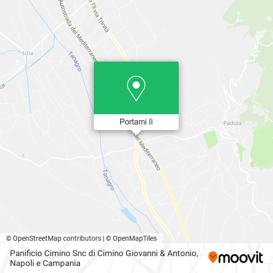 Mappa Panificio Cimino Snc di Cimino Giovanni & Antonio