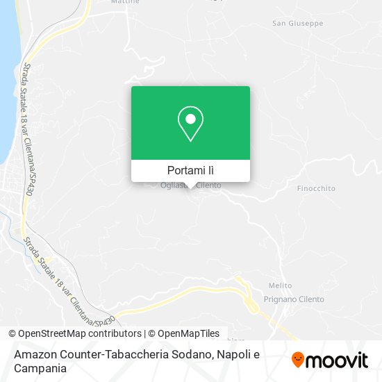 Mappa Amazon Counter-Tabaccheria Sodano