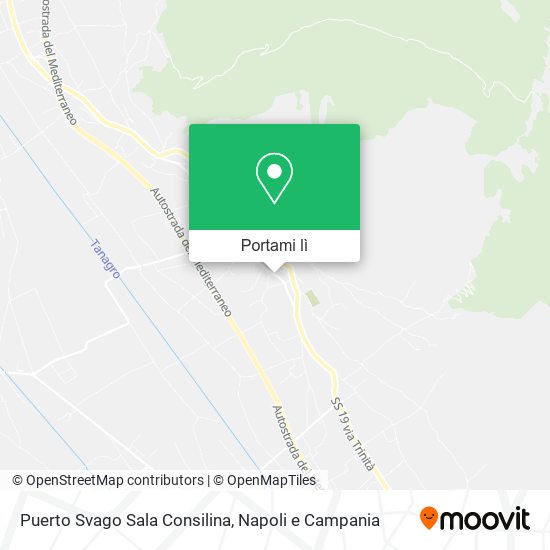 Mappa Puerto Svago Sala Consilina