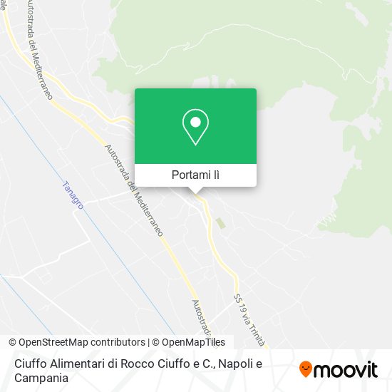 Mappa Ciuffo Alimentari di Rocco Ciuffo e C.