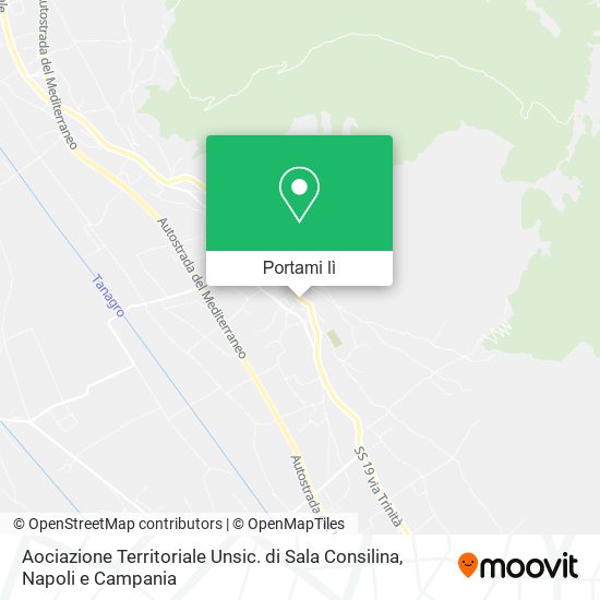 Mappa Aociazione Territoriale Unsic. di Sala Consilina