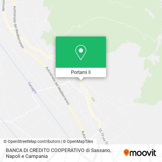 Mappa BANCA DI CREDITO COOPERATIVO di Sassano