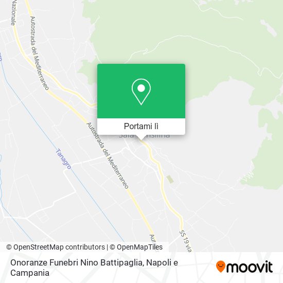 Mappa Onoranze Funebri Nino Battipaglia