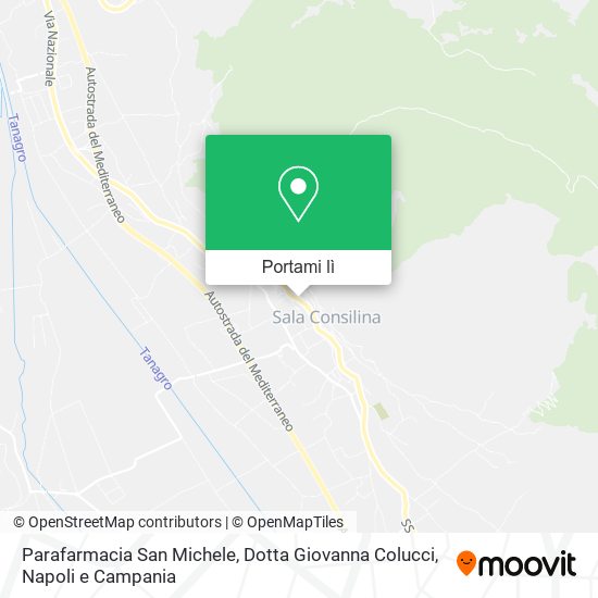 Mappa Parafarmacia San Michele, Dotta Giovanna Colucci