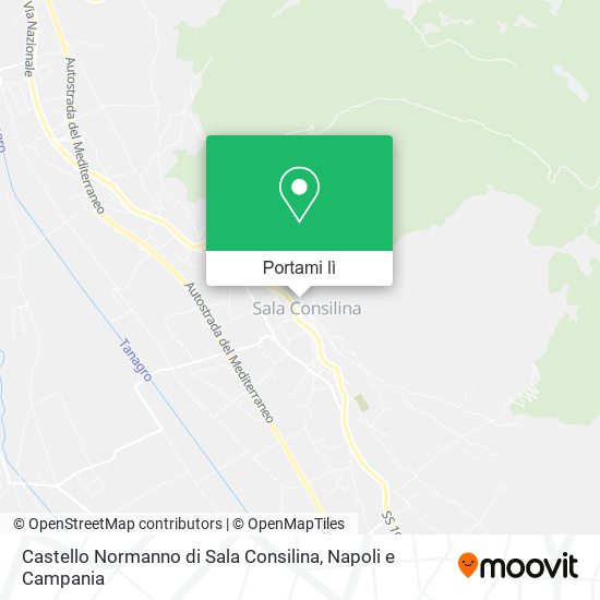 Mappa Castello Normanno di Sala Consilina