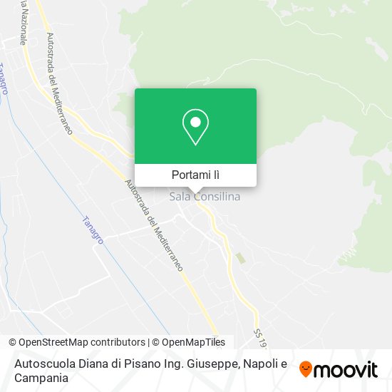 Mappa Autoscuola Diana di Pisano Ing. Giuseppe