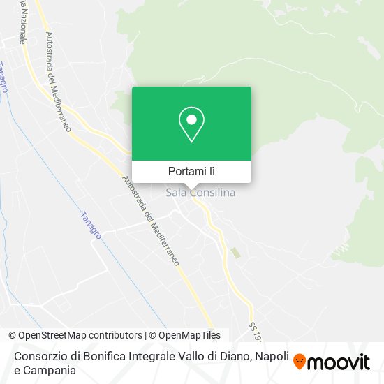 Mappa Consorzio di Bonifica Integrale Vallo di Diano
