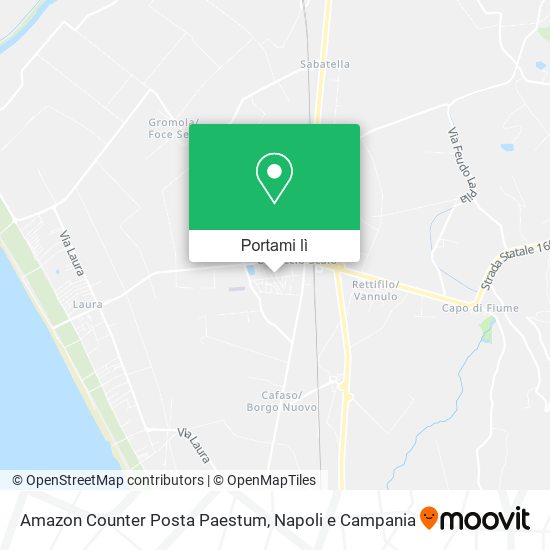 Mappa Amazon Counter Posta Paestum