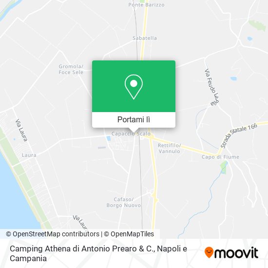 Mappa Camping Athena di Antonio Prearo & C.