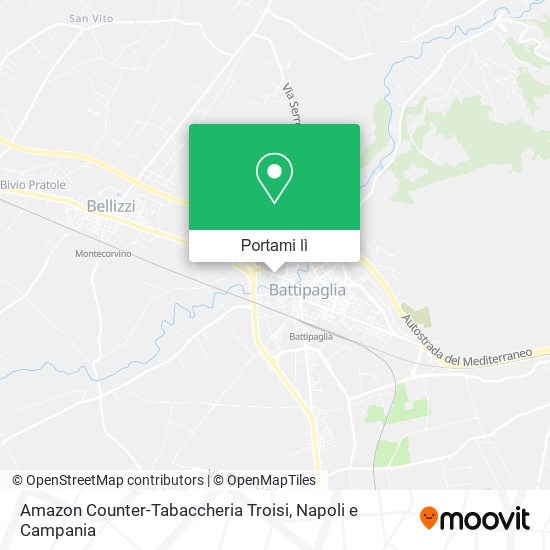 Mappa Amazon Counter-Tabaccheria Troisi