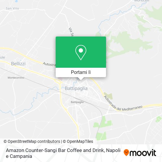 Mappa Amazon Counter-Sangi Bar Coffee and Drink