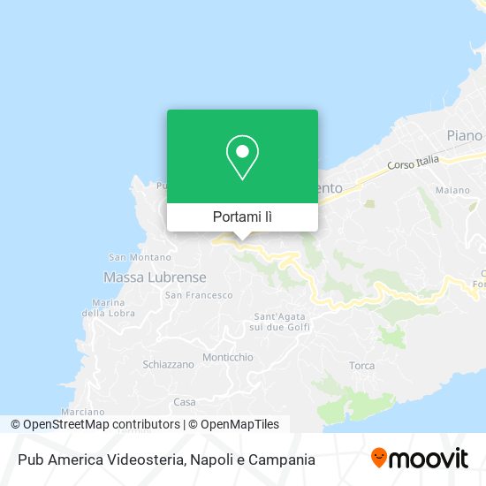 Mappa Pub America Videosteria
