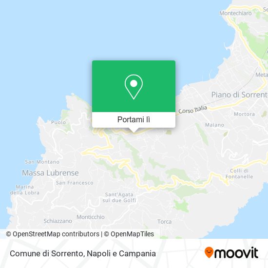Mappa Comune di Sorrento