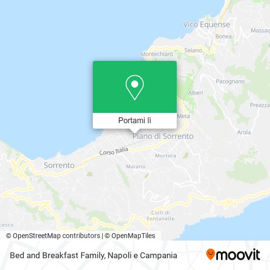 Mappa Bed and Breakfast Family
