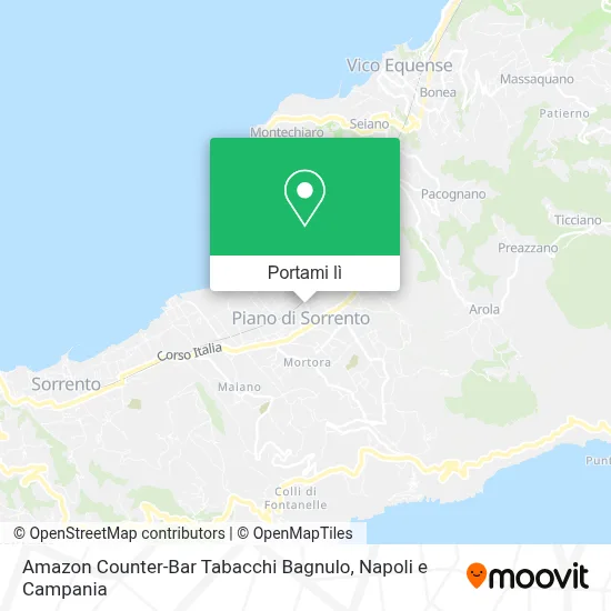 Mappa Amazon Counter-Bar Tabacchi Bagnulo