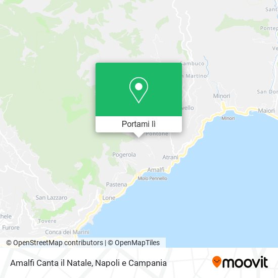 Mappa Amalfi Canta il Natale