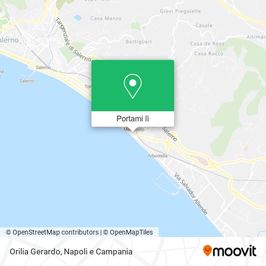 Mappa Orilia Gerardo