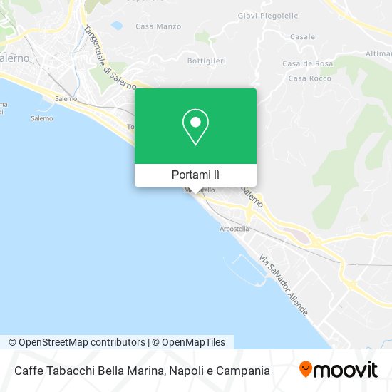 Mappa Caffe Tabacchi Bella Marina