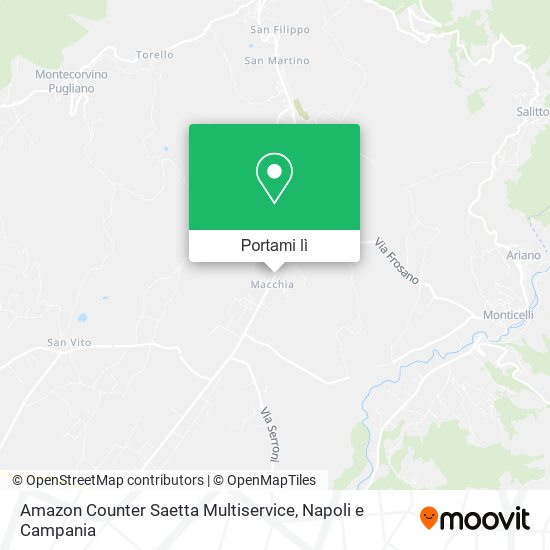 Mappa Amazon Counter Saetta Multiservice