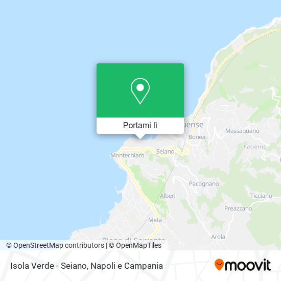Mappa Isola Verde - Seiano
