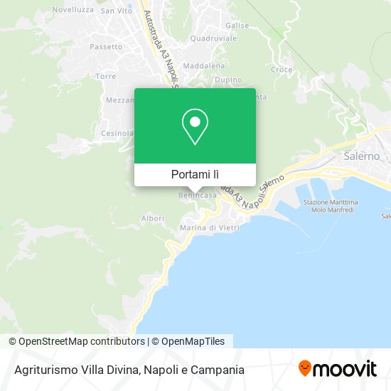 Mappa Agriturismo Villa Divina