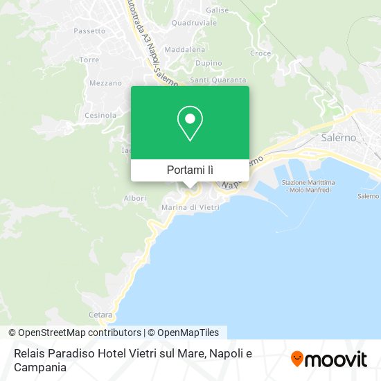 Mappa Relais Paradiso Hotel Vietri sul Mare