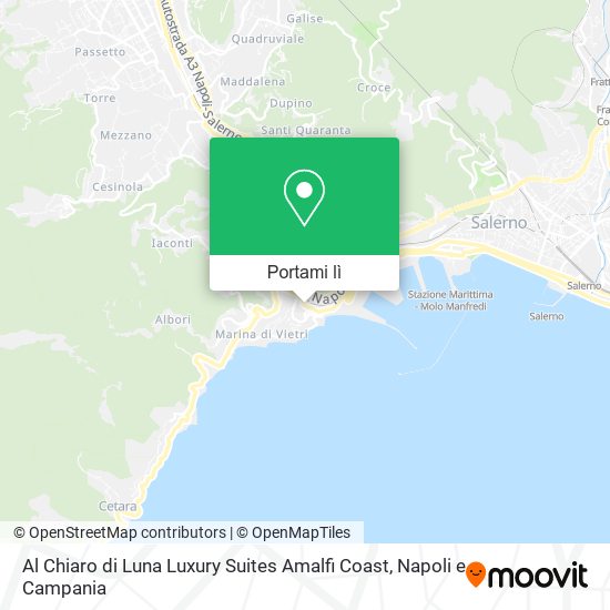 Mappa Al Chiaro di Luna Luxury Suites Amalfi Coast