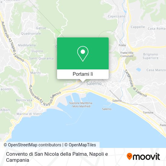 Mappa Convento di San Nicola della Palma