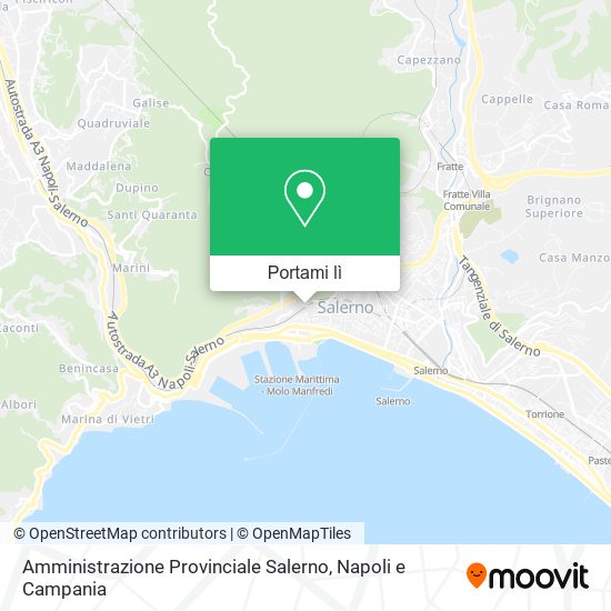 Mappa Amministrazione Provinciale Salerno