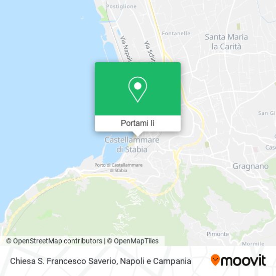 Mappa Chiesa S. Francesco Saverio