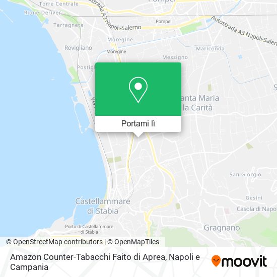 Mappa Amazon Counter-Tabacchi Faito di Aprea