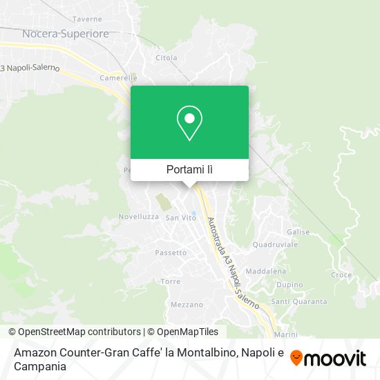 Mappa Amazon Counter-Gran Caffe' la Montalbino
