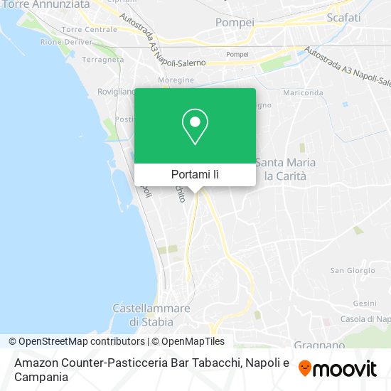 Mappa Amazon Counter-Pasticceria Bar Tabacchi