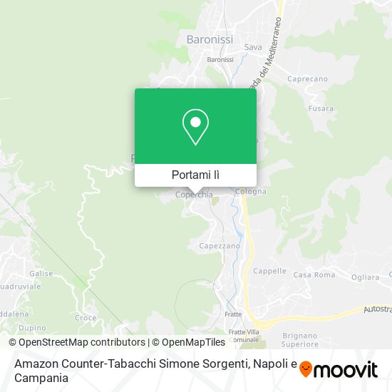 Mappa Amazon Counter-Tabacchi Simone Sorgenti
