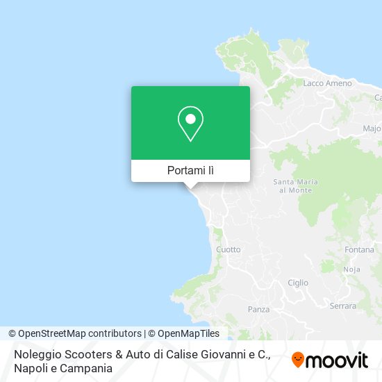 Mappa Noleggio Scooters & Auto di Calise Giovanni e C.