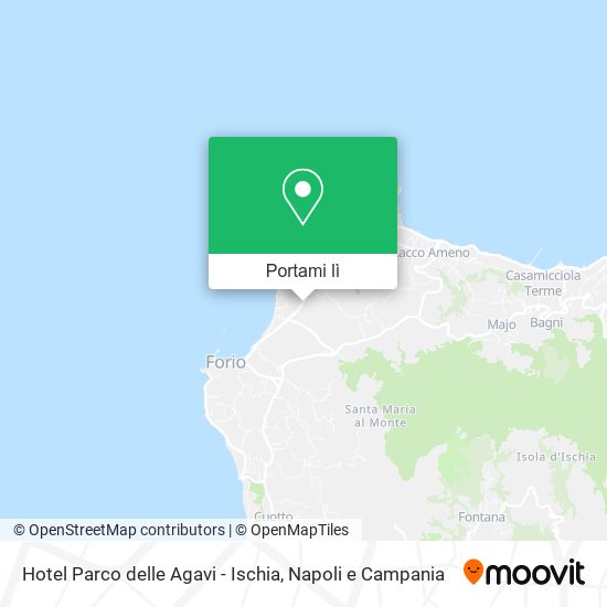 Mappa Hotel Parco delle Agavi - Ischia