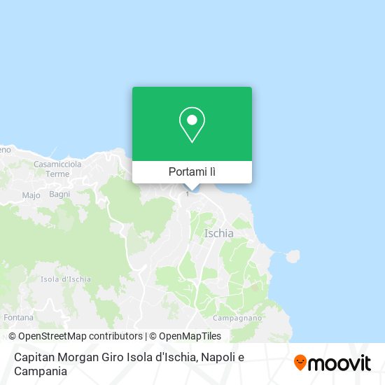 Mappa Capitan Morgan Giro Isola d'Ischia