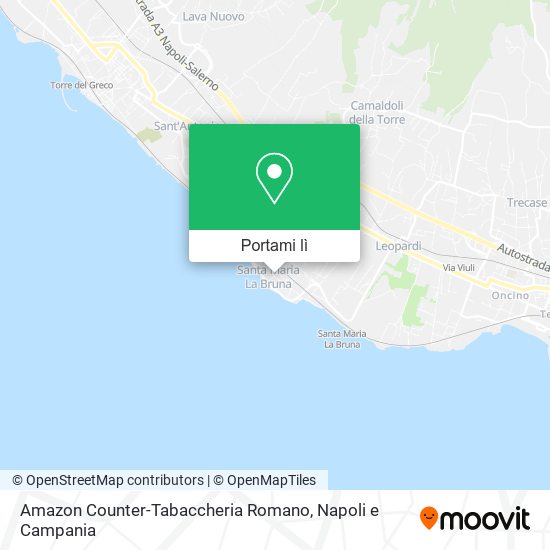 Mappa Amazon Counter-Tabaccheria Romano