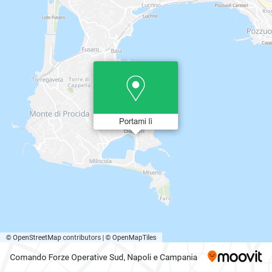 Mappa Comando Forze Operative Sud